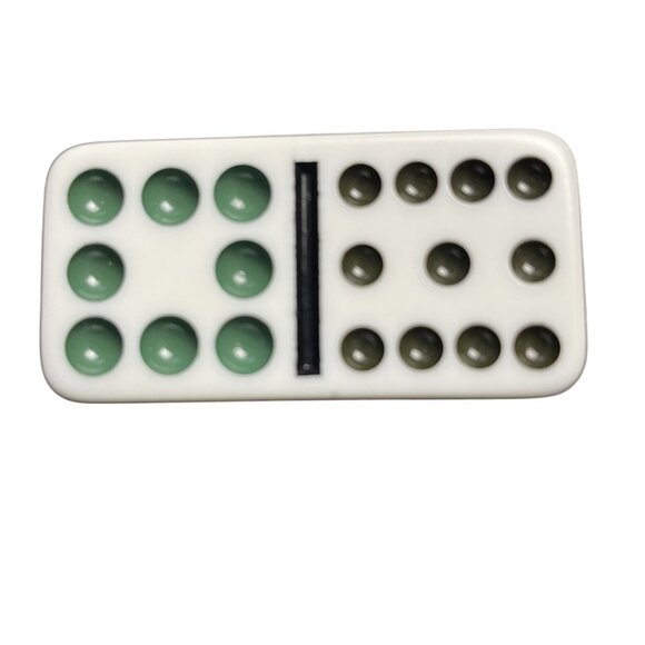 Double Twelve Dominoes Replacement Tile 8 11 Color Dot mq - Picture 1 of 3